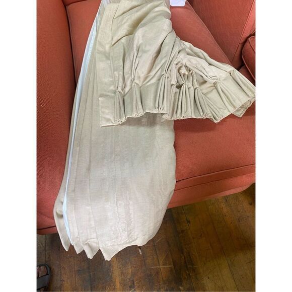 Classic Window Treatment Two Panel Currains Valance Tessels 36”W x 100”L Custom - Picture 2 of 11